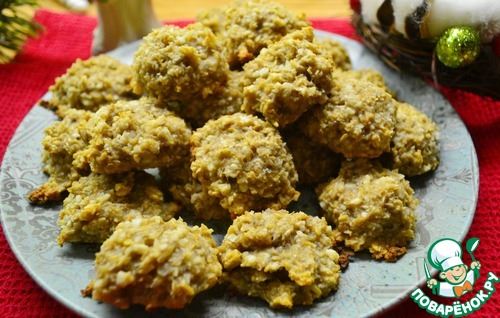 Баново-кокосовое овсяное печенье