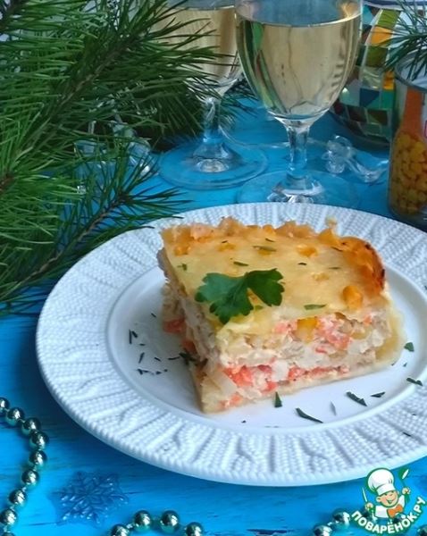 Куриная запеканка "Четыре сыра"