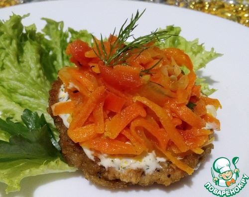 Закуска из баклажанов с овощами