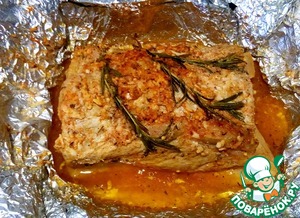 Буженина с яблоками