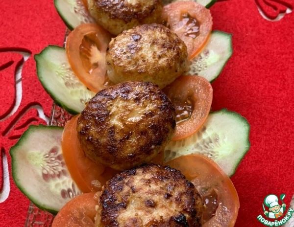 Творожно-мясные котлеты