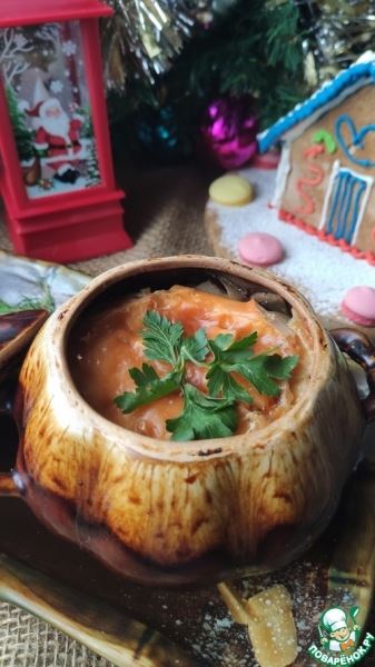 Жаркое в горшочке с пивом