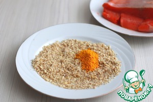 Семга под орехово-мандариновой корочкой
