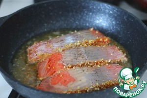 Семга под орехово-мандариновой корочкой