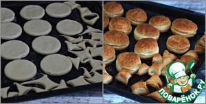 Слоеные пирожные со сметанным кремом