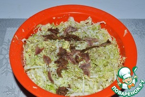 Салат капустный с луком шалот