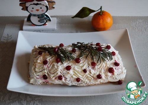 Трончетто или закусочное новогоднее бревно