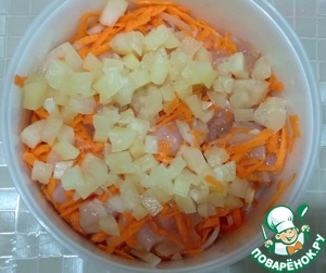 Куриная запеканка "Четыре сыра"