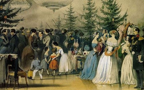 Какими были рождественские ёлки при дворе Николая I
              