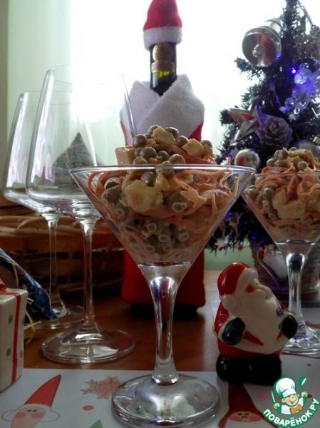 Простейший салат "Гости уже идут"