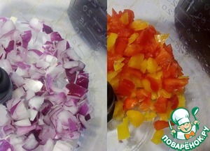 Баранья шея с соусом сальса