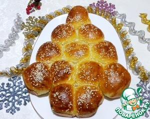 Разборный пирог с капустой и мясом