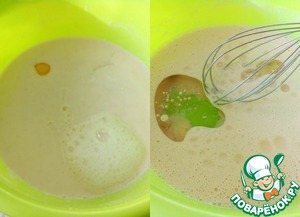 Разборный пирог с капустой и мясом