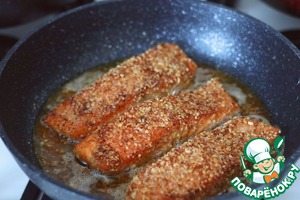 Семга под орехово-мандариновой корочкой