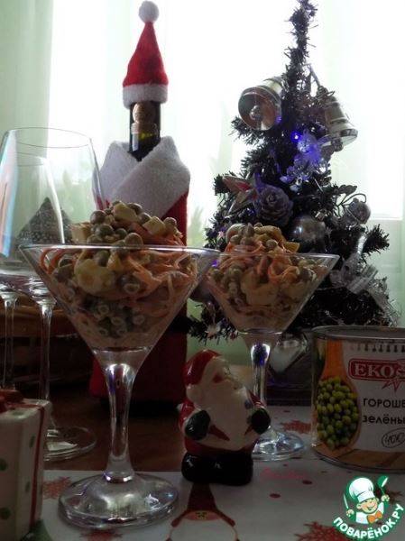 Простейший салат "Гости уже идут"