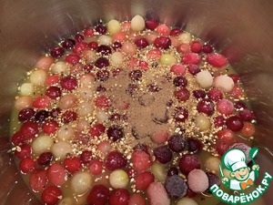 Фрикадельки с клюквенным соусом