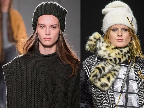 Модные шляпы и вязаные шапочки для девушек и женщин