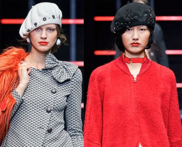 Модные шляпы и вязаные шапочки для девушек и женщин