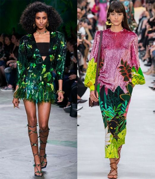 Тропические принты в моде весна-лето 2020