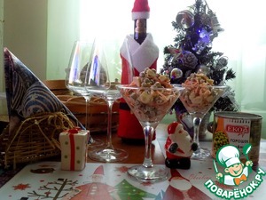 Простейший салат "Гости уже идут"