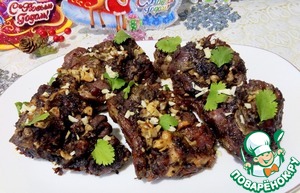 Баранья шея с соусом сальса