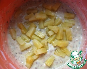 Ореховый кекс с ананасами