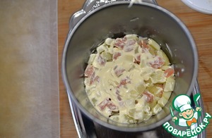 Салат с малосольной форелью "Еловая ветка"