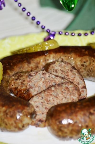 Колбаса печеночно-крупяная