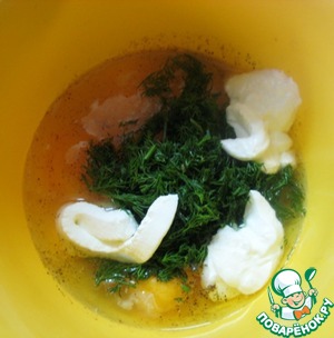 Яичный рулет с селедочной начинкой