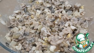 Салат из куриной грудки с грецкими орехами