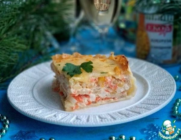 Куриная запеканка "Четыре сыра"