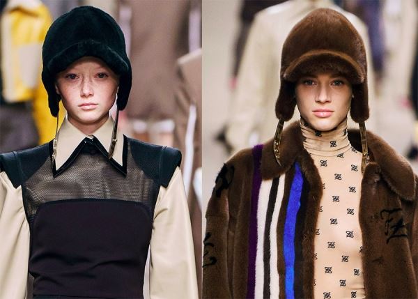 Модные шляпы и вязаные шапочки для девушек и женщин