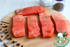 Семга под орехово-мандариновой корочкой