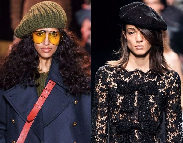 Модные шляпы и вязаные шапочки для девушек и женщин