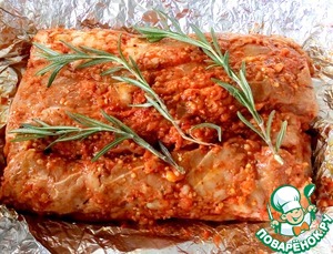 Буженина с яблоками