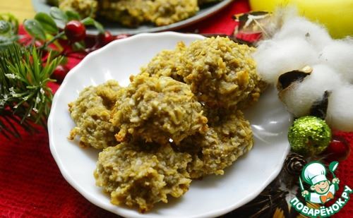 Баново-кокосовое овсяное печенье