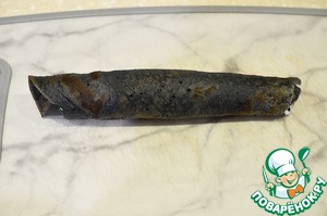 Блинные ролы с сыром и икрой