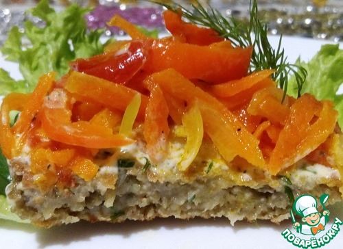 Закуска из баклажанов с овощами