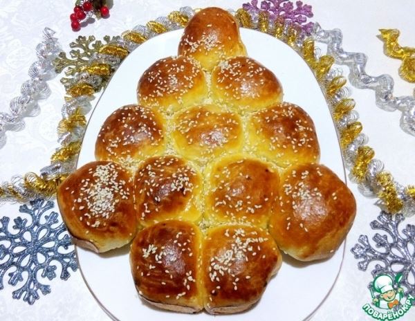 Разборный пирог с капустой и мясом