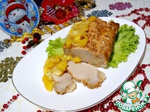 Буженина с яблоками