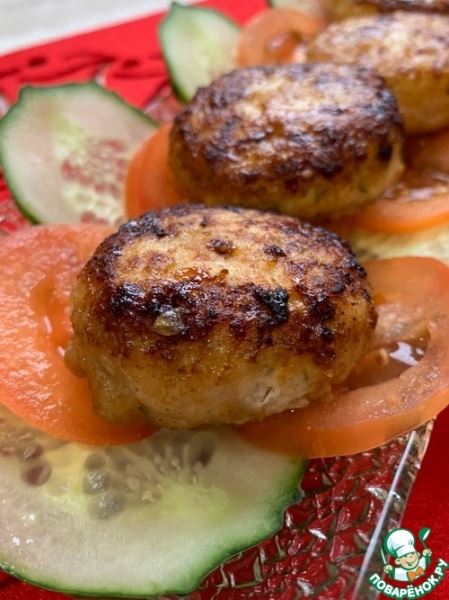 Творожно-мясные котлеты