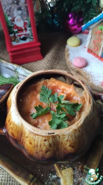 Жаркое в горшочке с пивом